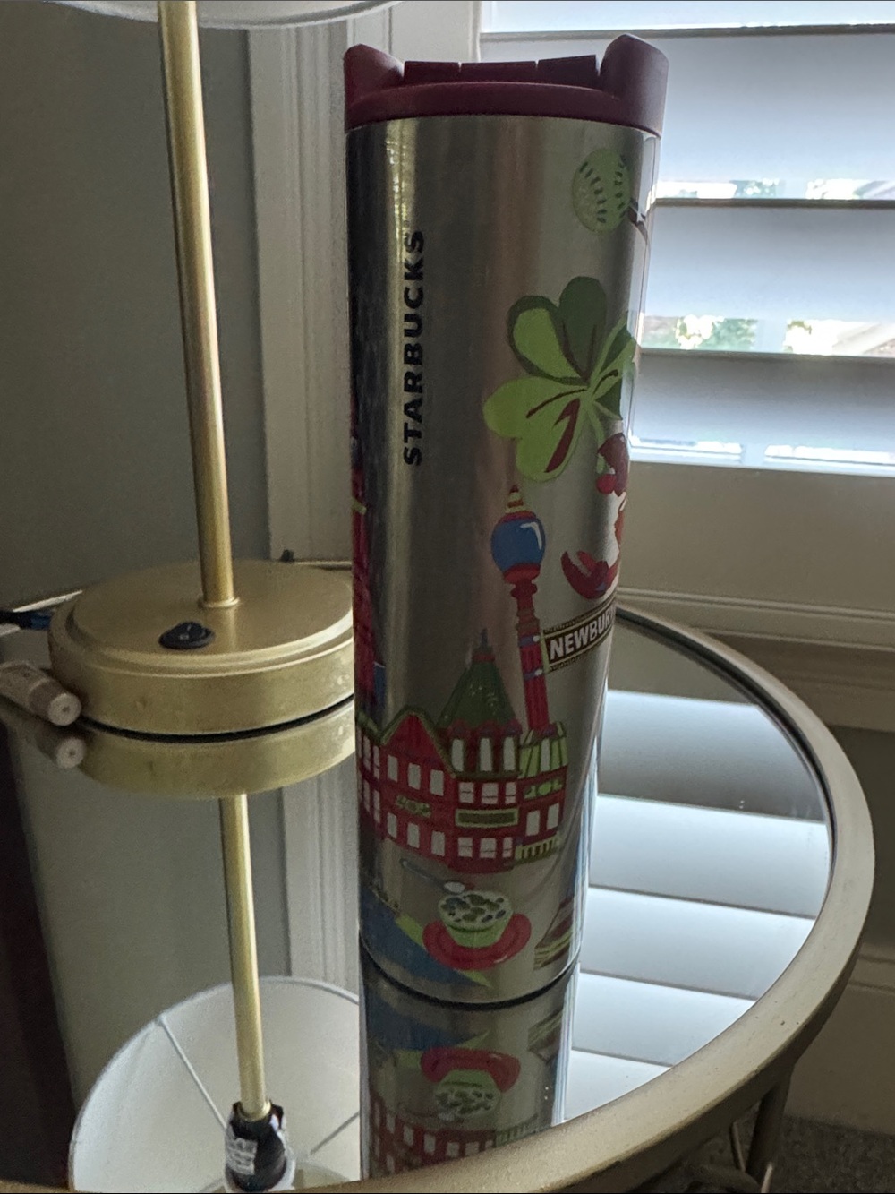 Starbucks Silver Stainless Tumbler - Boston - Brand new